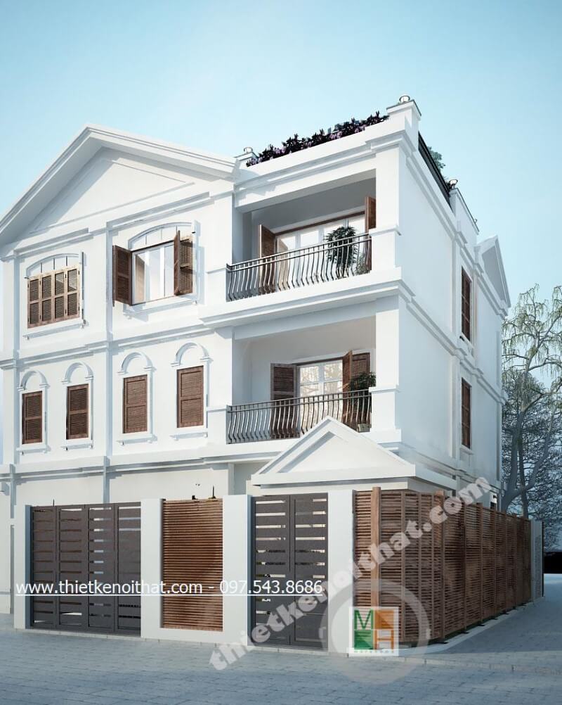 Công trình thiết kế kiến trúc nhà biệt thự hiện đại HillState Hà Đông Hà Nội thiết kế biệt thự